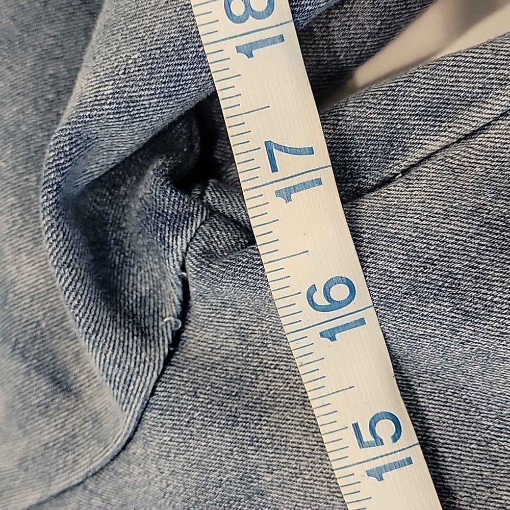 Jean Jacket Button Front With Lace And Pearl Embellishment - Picture 8 of 8